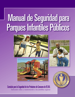 Spanish Version of US CPSC Public Playground Safety Handbook (PDF: 1.2MB/60 pages)