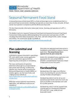 Seasonal Permanent Food Stand (PDF: 144KB/3 pages)