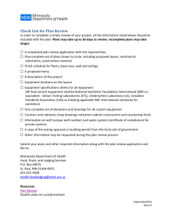Check List for Plan Review (PDF: 460KB/1 page)