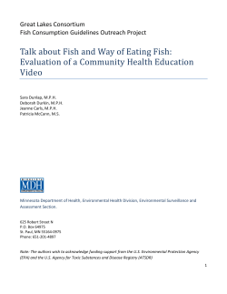 Talk about Fish and Way of Eating Fish: Evaluation of a Community Health Education Video (PDF: 341KB/12 pages)
