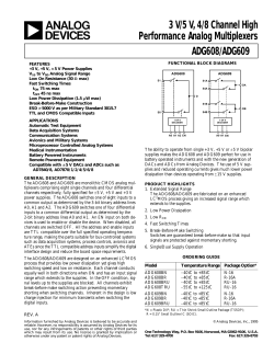 ADG609 dual 4-ch analog mux, 30 Ohm 75nS.pdf