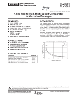 TI TLV3501 comparator, RRI 2.7-5.5V 4.5nS.pdf