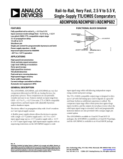 AnaDev ADCMP602 comparator, 2.5-5V RRI 3.5nS.pdf