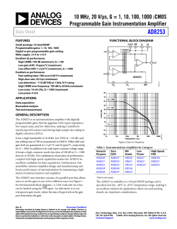 AnaDev AD8253 instrumentation amp, digital gain 1-1K.pdf