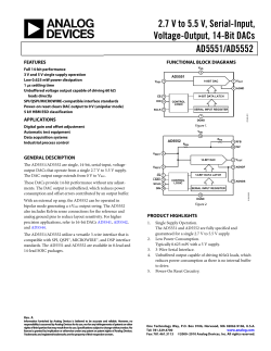 AnaDev AD5552, DAC 14-bit serial, uni- bi-polar.PDF