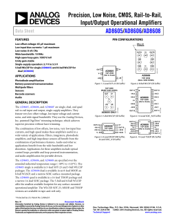 AnaDev AD8605 opamp10MHz RRIO.PDF