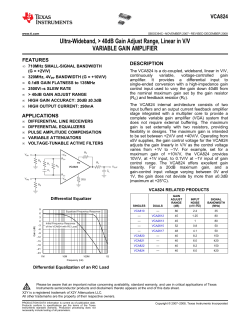 VCA824 VGA, linear 40dB range.PDF