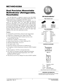 MC74HC4538A, dual one-shot, retriggerable, resettable.pdf