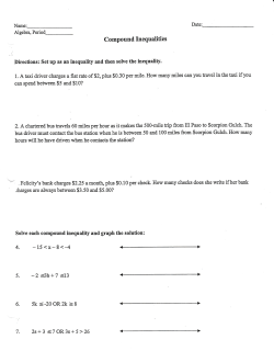 Compound Inequalities