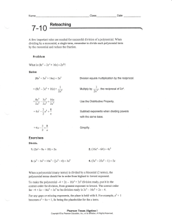 7-10 Reteaching