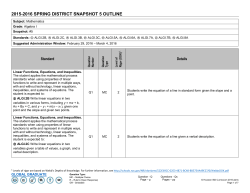 Study Guide for Snapshot 5