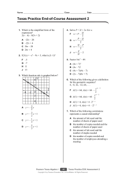 Practice EOC Assessment 2