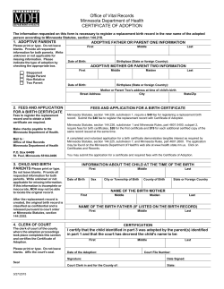 Certificate of Adoption (Interactive PDF: 126KB/1 page)