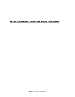 Minnesota Children with Special Health Needs (PDF: 194KB/14 pages)