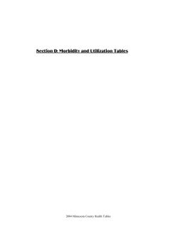 Morbidity and Utilization (PDF: 806KB/30 pages)