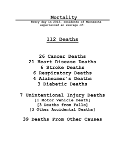 Mortality (PDF: 392KB/28 pages)
