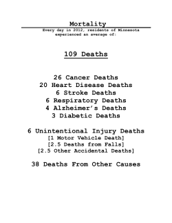 Mortality (PDF: 385KB/25 pages)