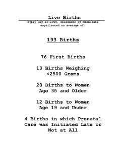Live Births (PDF: 149KB/21 pages)