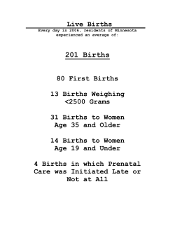 Live Births (PDF: 527KB/21 pages)