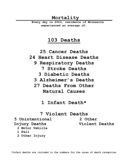 General Mortality (PDF: 581KB/40 pages)