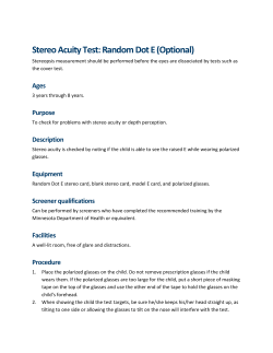 Download: Stereo Acuity Test: Random Dot E (PDF)