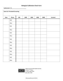 Biological Calibration Check Form