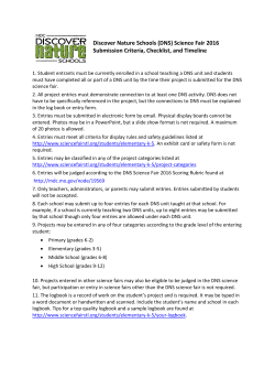Science Fair Submission Criteria