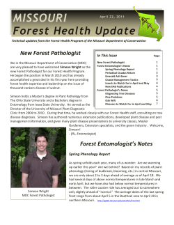 Missouri Forest Health Update, April 2011
