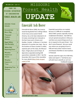 Missouri Forest Health Update, March 2014