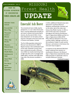 Missouri Forest Health Update, December 2013