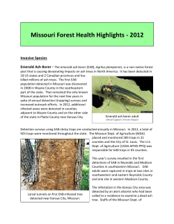 Missouri Forest Health Highlights 2012
