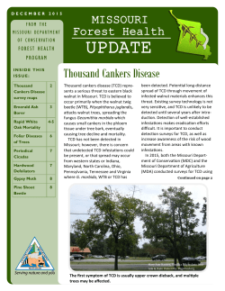 Missouri Forest Health Update, December 2015