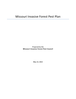 Missouri Invasive Forest Pest Plan