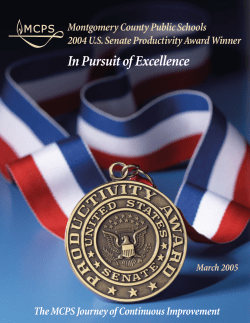 In Pursuit of Excellence