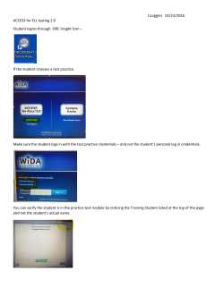 Quick tips: How to log into the DRC Insight Online Assessment for Students.