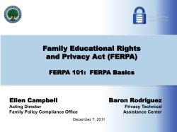 FERPA 101 Slides