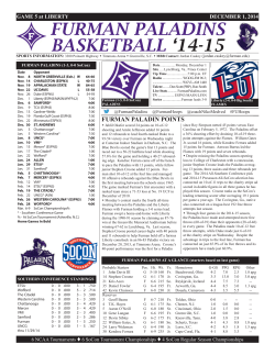 Furman Game Notes