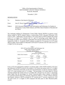 AP Memo to the Board of Education