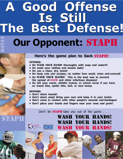 A Good Offense is Still the Best Defense! (PDF: 2,584KB/1 page)