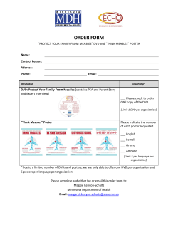 DVD Order Form (PDF)