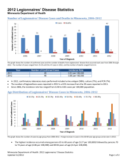 2012 Legionnaires Disease Statistics (PDF: 140KB/2 pages)