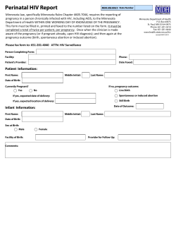 Perinatal HIV Report (PDF)
