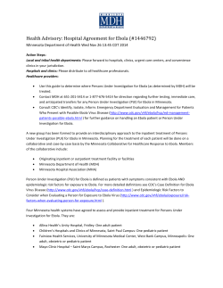 Health Advisory: Hospital Agreement for Ebola (PDF: 148KB/2 pages)
