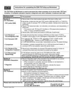 Instructions for Completion of EDN TB Follow-up Worksheet (PDF)