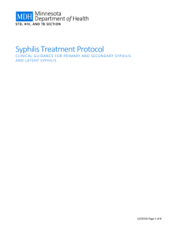 Syphilis Testing and Treatment Protocol (PDF)