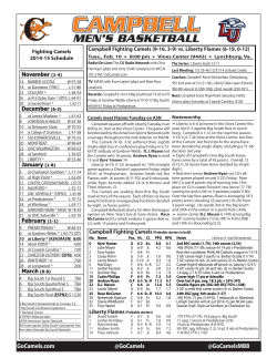 Campbell Game Notes
