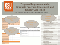 Graduate Level Assessment Process