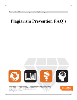 Academic Integrity FAQs