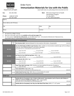 Immunization Materials (PDF)