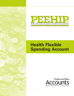 PEEHIP Flexible Spending Account Brochure